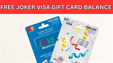 joker gift card balance.
